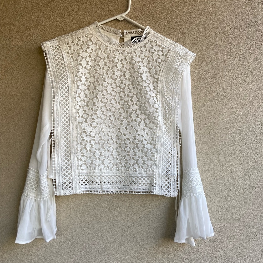 Gracia beautiful White blouse used once size XS